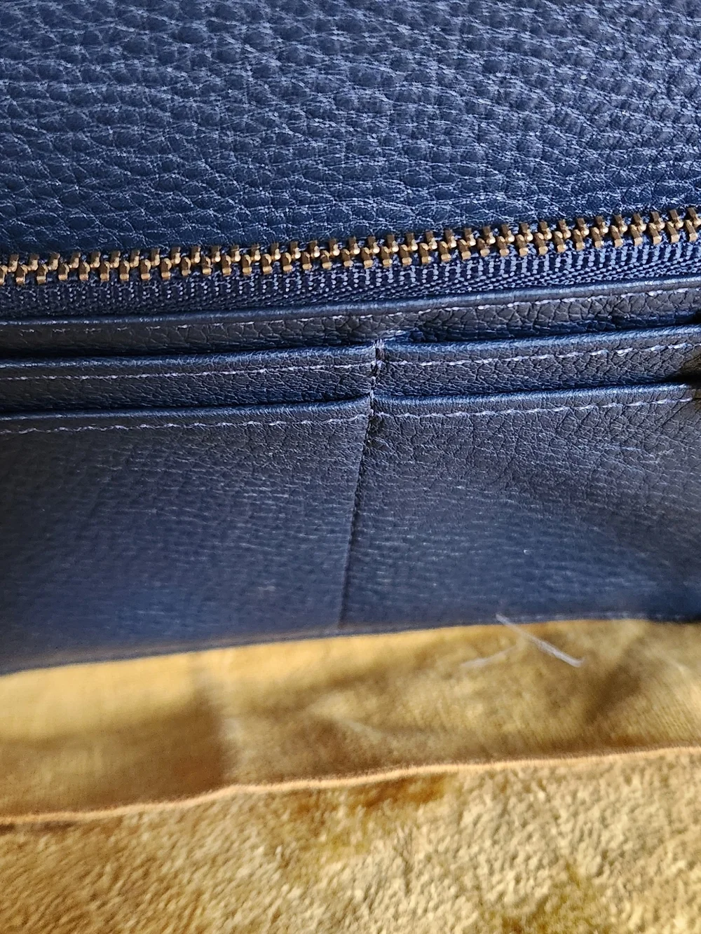 FOSSIL Blue Leather Passport Holder